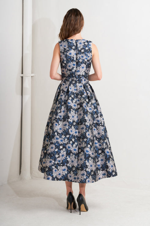 lux-blooming-woven-jacquard-midi-dress Flying Tomato-Sophia's Style-5